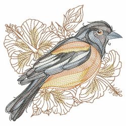 Sketched Birds 05(Lg) machine embroidery designs