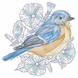 Sketched Birds 07(Lg) machine embroidery designs