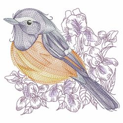 Sketched Birds 10(Lg) machine embroidery designs