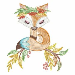 Adorable Fall Animals 2 05(Md) machine embroidery designs