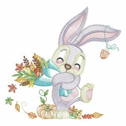 Adorable Fall Animals 2 08(Lg) machine embroidery designs