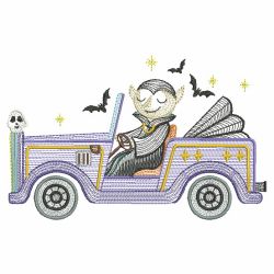 Spooky Vehicle 04(Lg) machine embroidery designs
