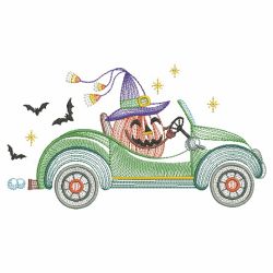 Spooky Vehicle 05(Lg) machine embroidery designs