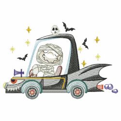 Spooky Vehicle 07(Lg) machine embroidery designs