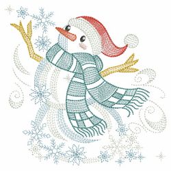 Happy Snowman 01(Lg) machine embroidery designs