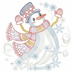 Happy Snowman 02(Lg) machine embroidery designs