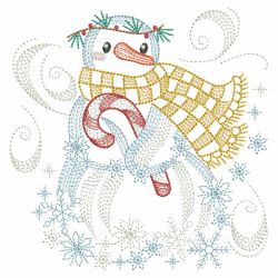 Happy Snowman 03(Md) machine embroidery designs
