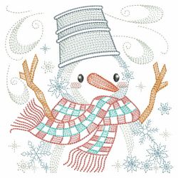 Happy Snowman 05(Md) machine embroidery designs