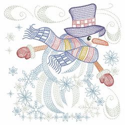 Happy Snowman 06(Lg) machine embroidery designs