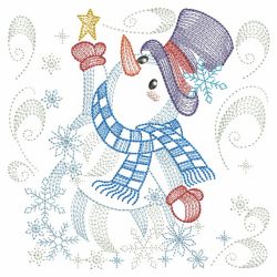Happy Snowman 08(Md) machine embroidery designs