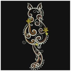 Filigree Cats 01(Md) machine embroidery designs