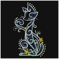 Filigree Cats 03(Lg) machine embroidery designs