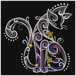 Filigree Cats 09(Lg) machine embroidery designs