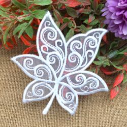 Organza Leaves 2 11 machine embroidery designs