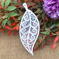 Organza Leaves 2 12 machine embroidery designs