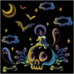Spooky Evening 10(Sm) machine embroidery designs