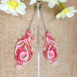 FSL Variegated Feather Earrings 04 machine embroidery designs