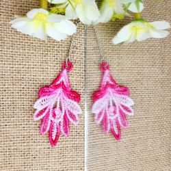 FSL Variegated Feather Earrings 05 machine embroidery designs