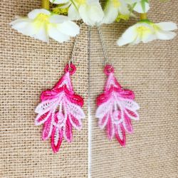 FSL Variegated Feather Earrings 05