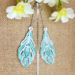 FSL Variegated Feather Earrings 06