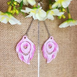 FSL Variegated Feather Earrings 10