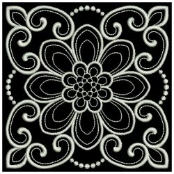 White Work Quilt Block 2(Sm) machine embroidery designs