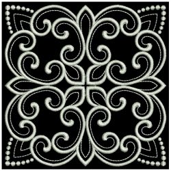 White Work Quilt Block 2 04(Lg) machine embroidery designs