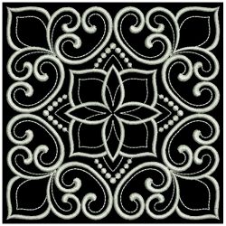 White Work Quilt Block 2 08(Md) machine embroidery designs