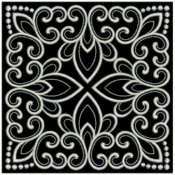 White Work Quilt Block 2 10(Sm)