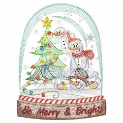 Christmas Snowglobes 07(Sm) machine embroidery designs
