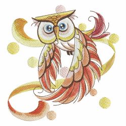Watercolor Owls 03(Lg) machine embroidery designs