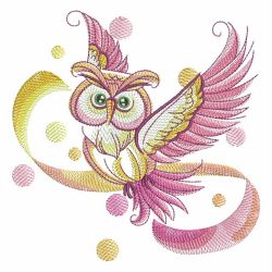 Watercolor Owls 05(Sm) machine embroidery designs