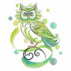 Watercolor Owls 07(Md) machine embroidery designs