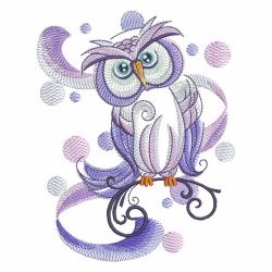 Watercolor Owls 09(Md) machine embroidery designs