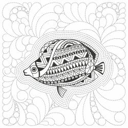 Trapunto Blackwork Treasures 04(Lg) machine embroidery designs