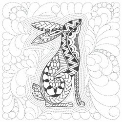 Trapunto Blackwork Treasures 05(Lg)