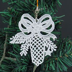FSL Christmas Pinecone machine embroidery designs