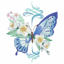 Butterflies In Elegance 02(Md) machine embroidery designs