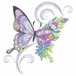 Butterflies In Elegance 03(Md) machine embroidery designs