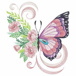 Butterflies In Elegance 04(Md) machine embroidery designs