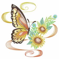 Butterflies In Elegance 05(Md) machine embroidery designs