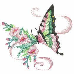 Butterflies In Elegance 06(Md) machine embroidery designs