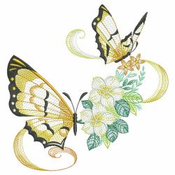 Butterflies In Elegance 07(Md) machine embroidery designs