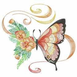 Butterflies In Elegance 08(Md) machine embroidery designs