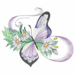 Butterflies In Elegance 09(Sm) machine embroidery designs