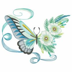 Butterflies In Elegance 10(Sm) machine embroidery designs