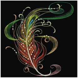 Fancy Feathers 03(Sm) machine embroidery designs