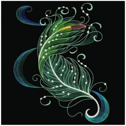 Fancy Feathers 04(Md) machine embroidery designs