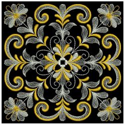Shimmering Flourishes Quilt Block 03(Sm) machine embroidery designs