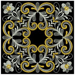 Shimmering Flourishes Quilt Block 06(Sm) machine embroidery designs